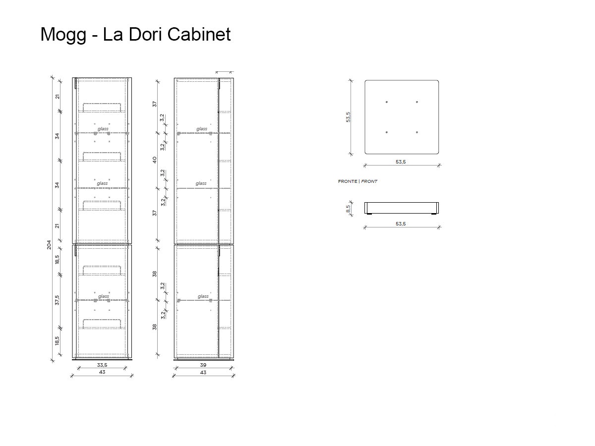 Mogg La Dori 204 Cabinet Glossy Lacquered