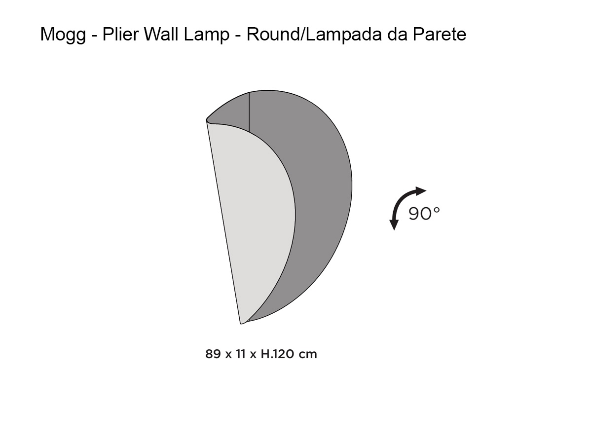 Mogg Plier Wall Lamp Round