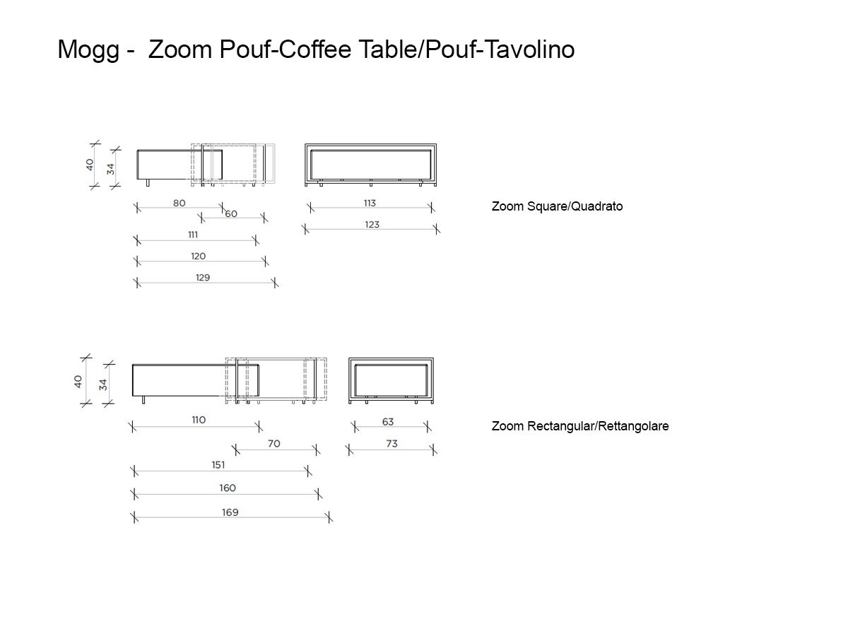 Mogg Zoom Pouf Coffee Table
