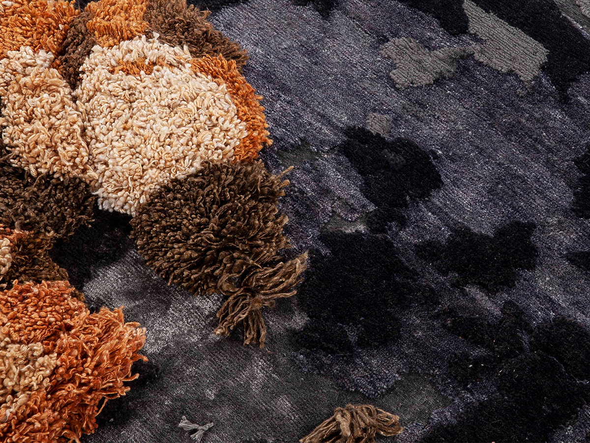 Mohebban Tactile Rug Black