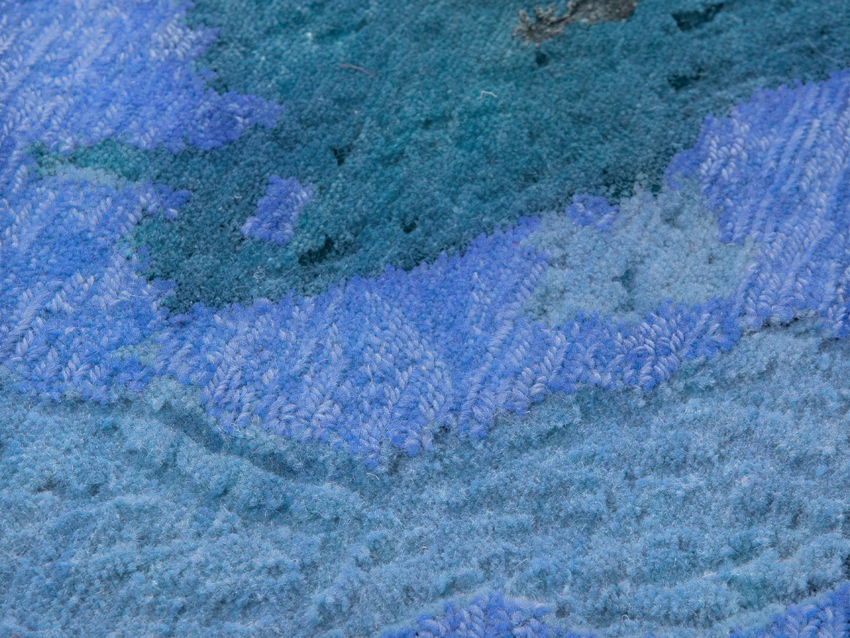 Mohebban Tactile Rug Blue