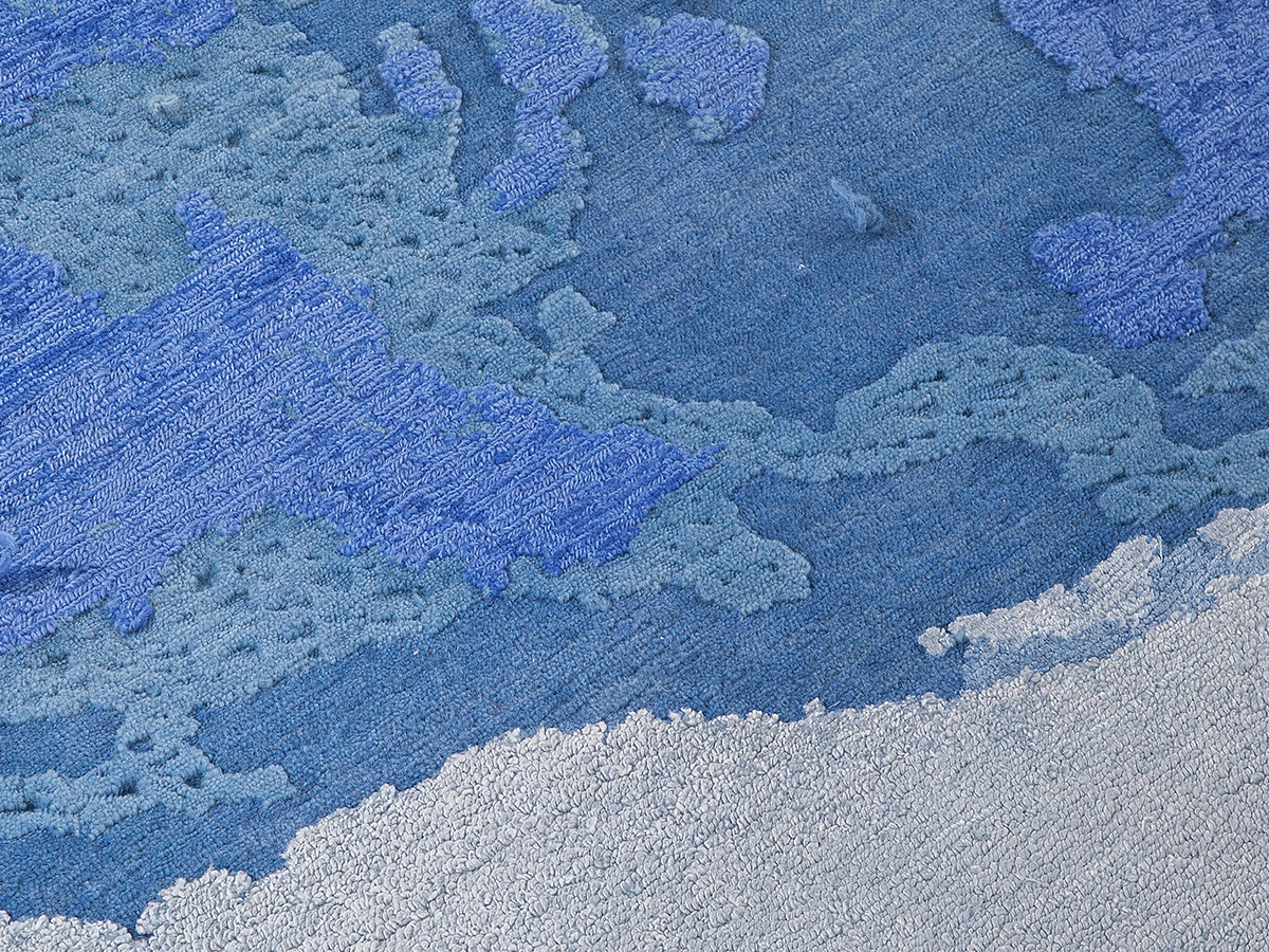 Mohebban Tactile Rug Blue