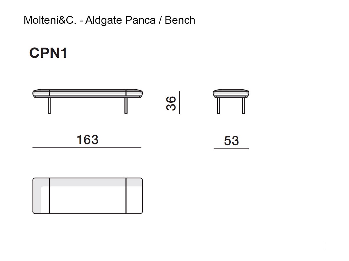 Molteni C Aldgate Bench