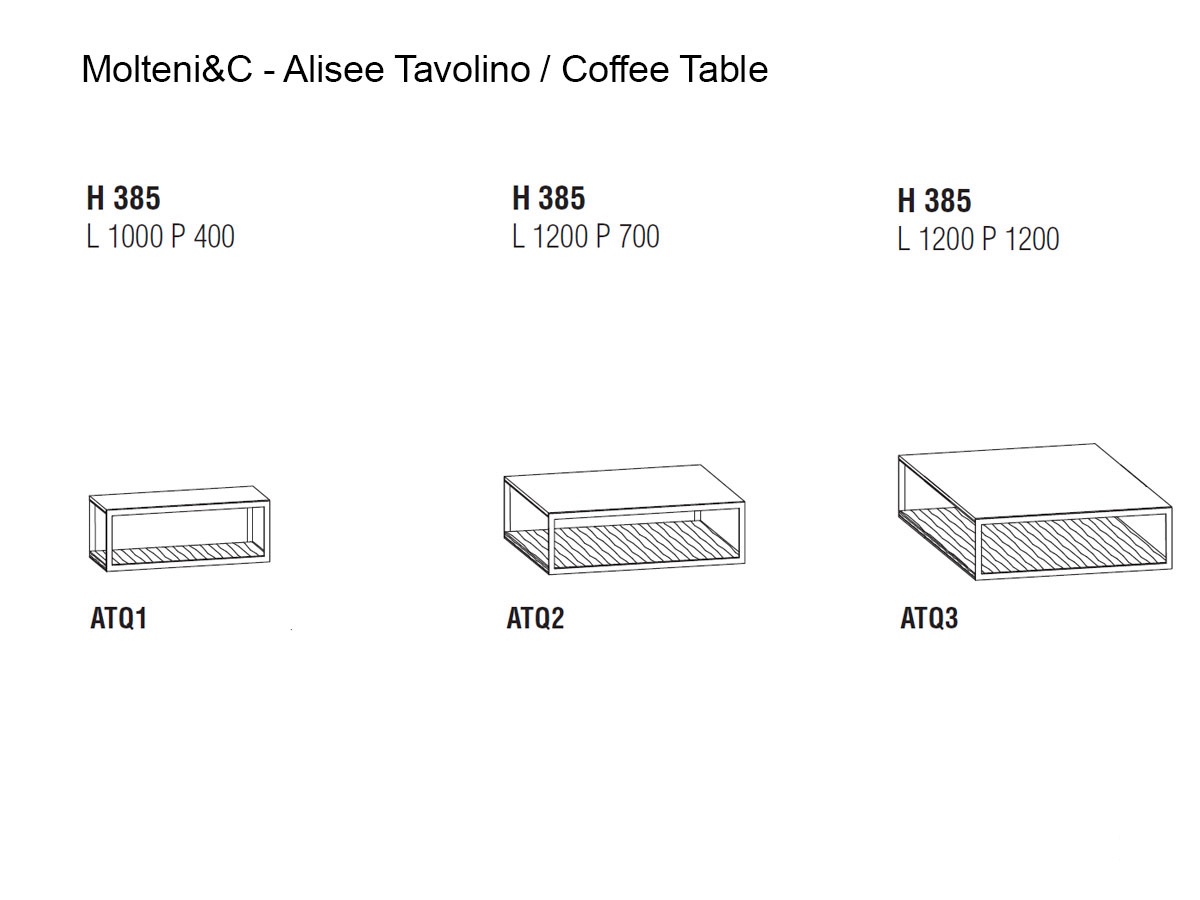 Molteni C Alisee Rectangular Coffee Table