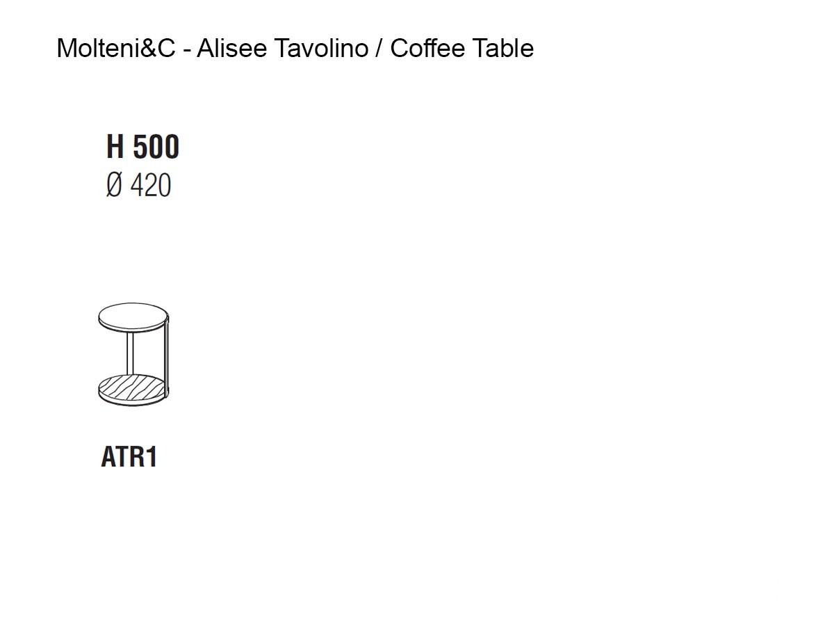 Molteni C Alisee Round Coffee Table
