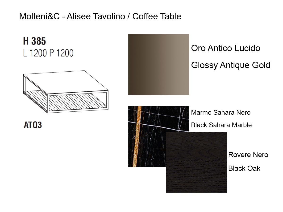 Molteni C Alisee Coffee Table Square