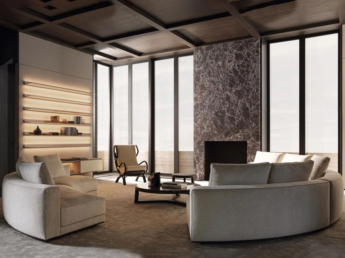 Molteni C Augusto Curved Sofa