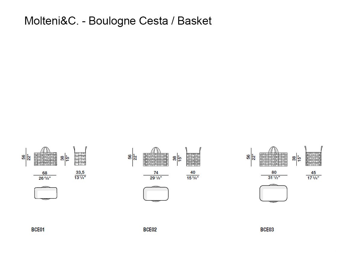 Molteni C Boulogne Outdoor Basket