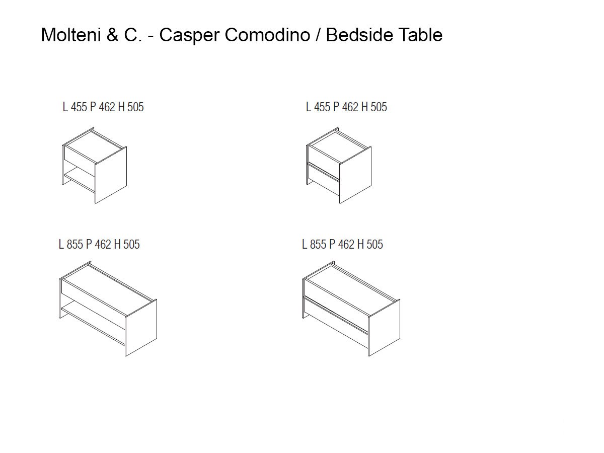 Molteni C Casper Bedside Table