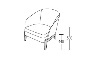 Molteni C Low Armchair Chelsea