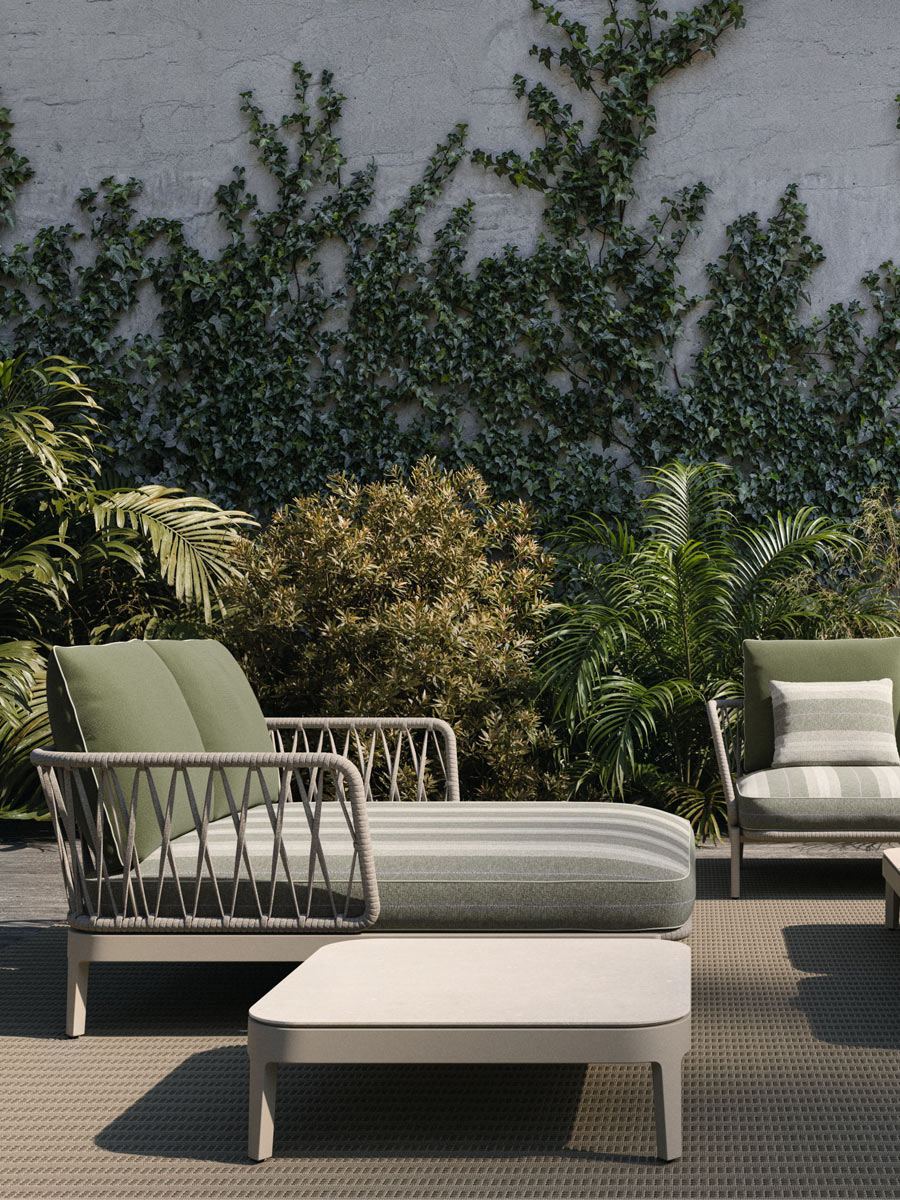 Molteni C Chelsea Outdoor Coffee Table L 80 Cm Nuvia White Old White