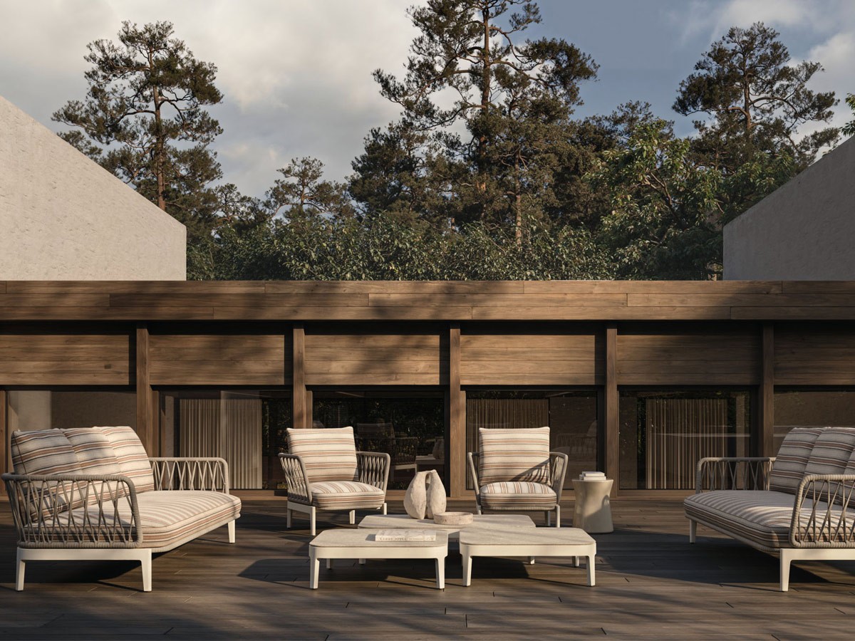 Molteni C Chelsea Outdoor Coffee Table L 80 Cm Nuvia White Old White