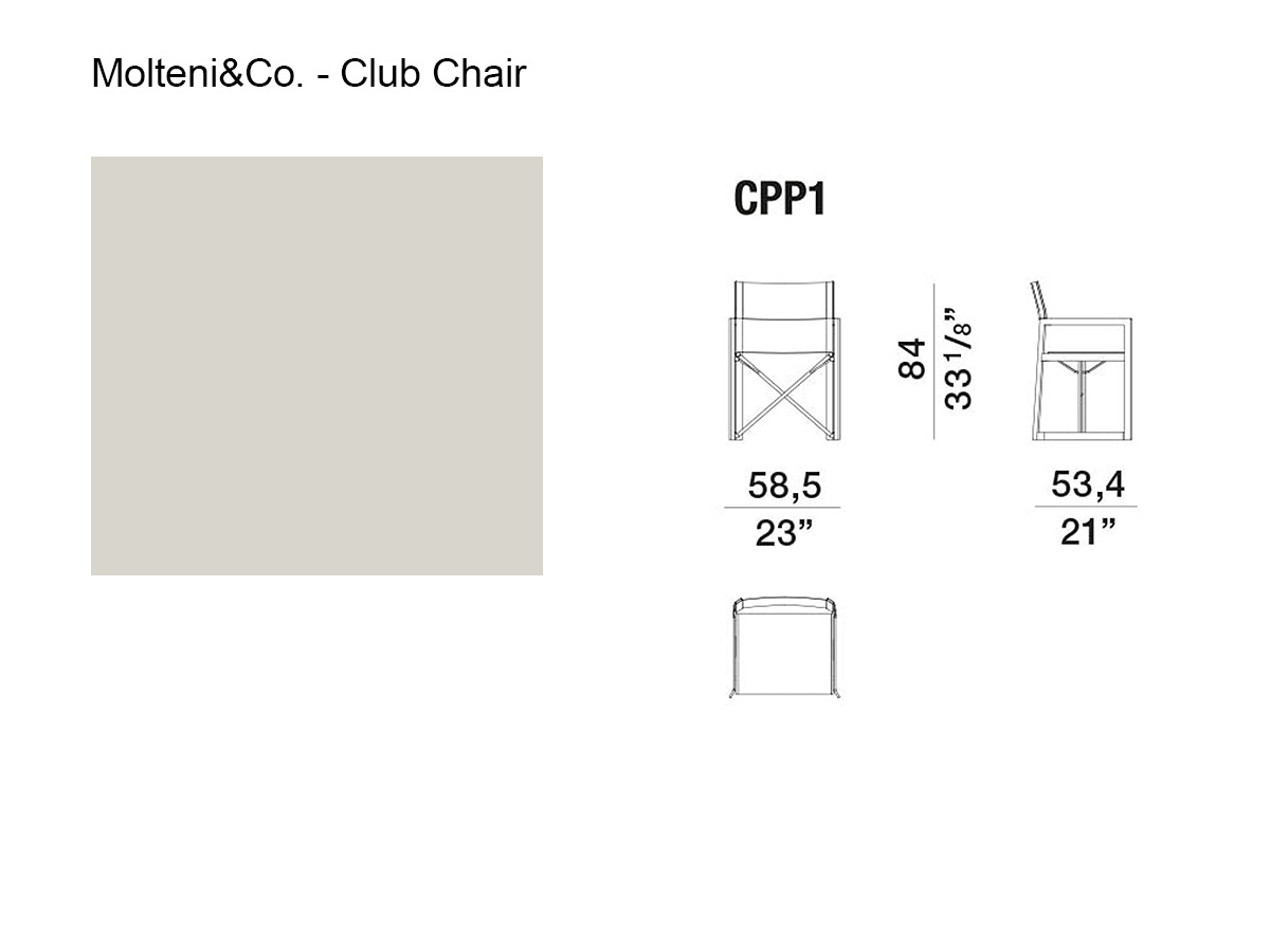 Molteni C Club Chair Nuvia White