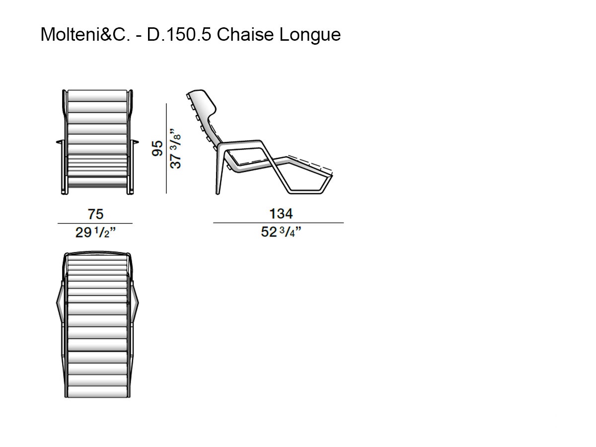 Molteni C Outdoor Chaise Longue