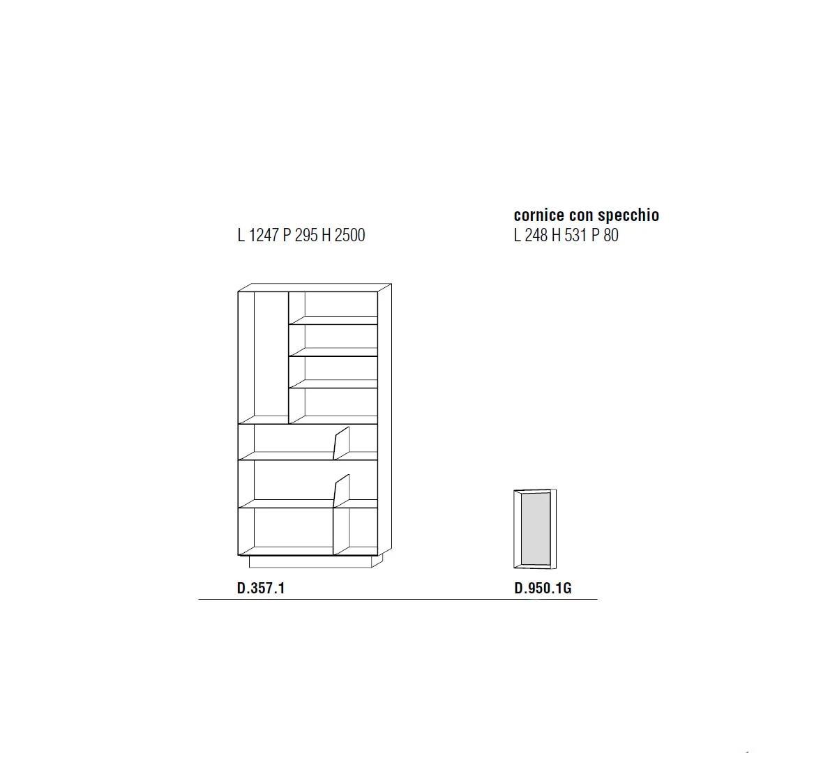 Molteni C Bookcase Gio Ponti D3571 1