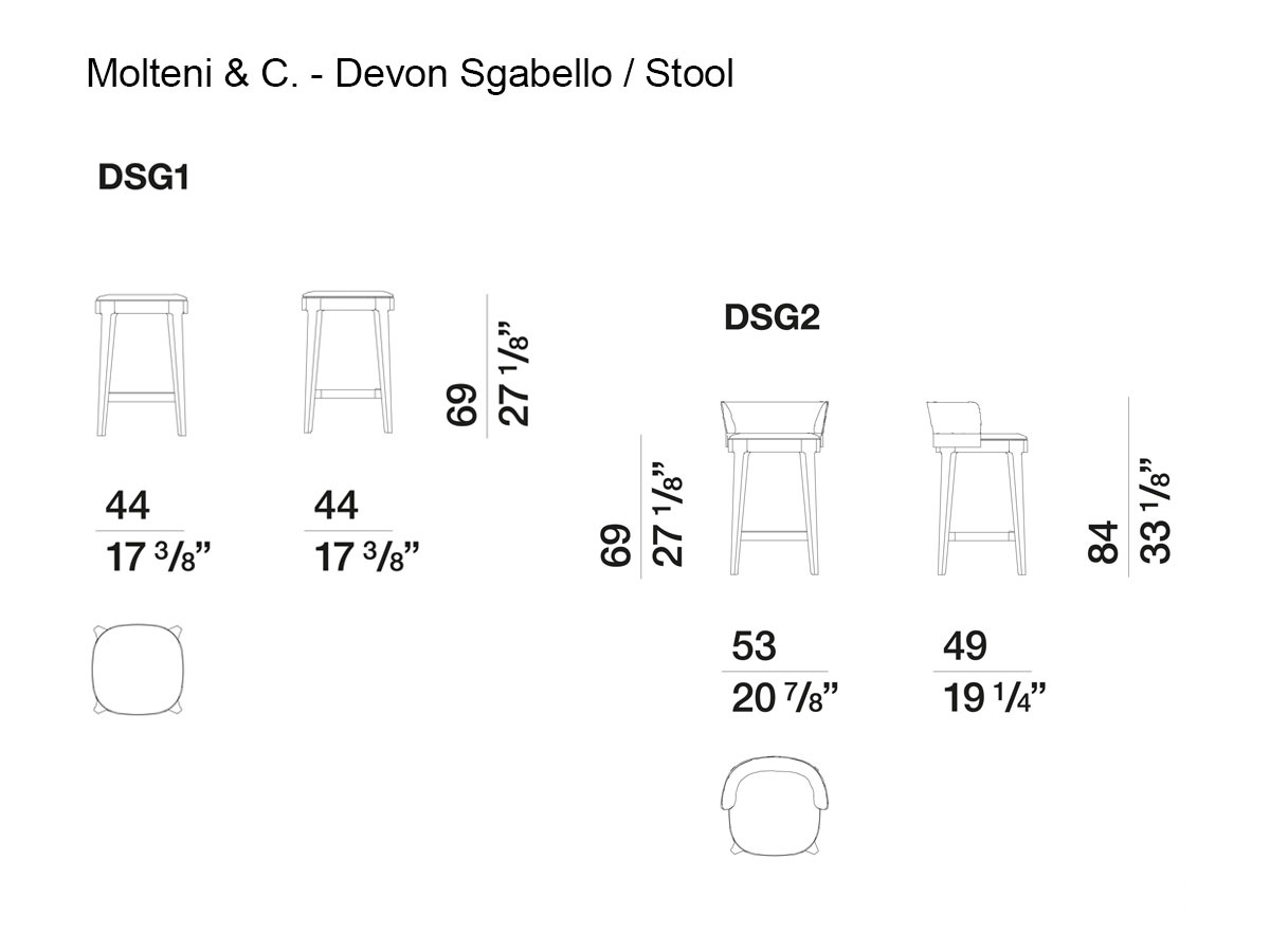 Molteni C Devon Stool