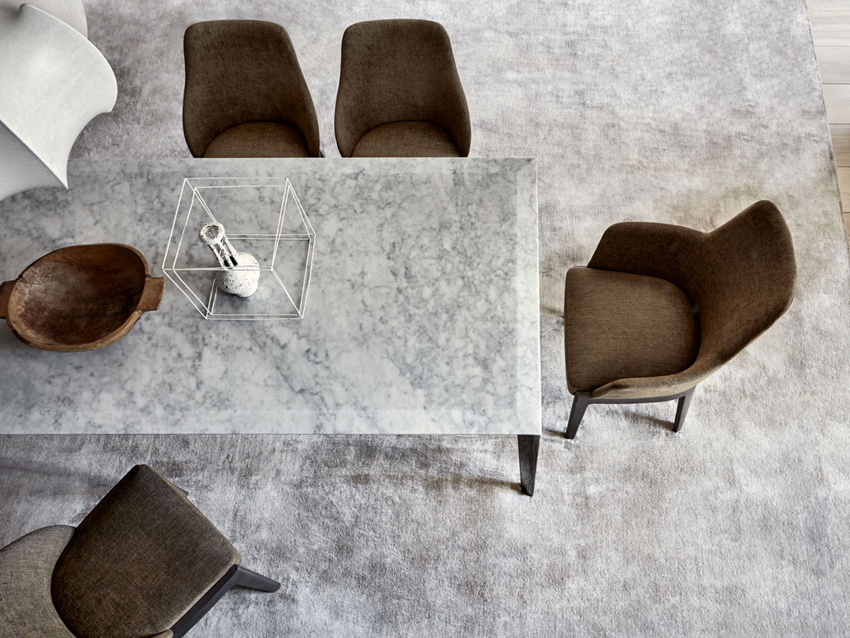 Molteni C Filigree Fixed Table Marble Top