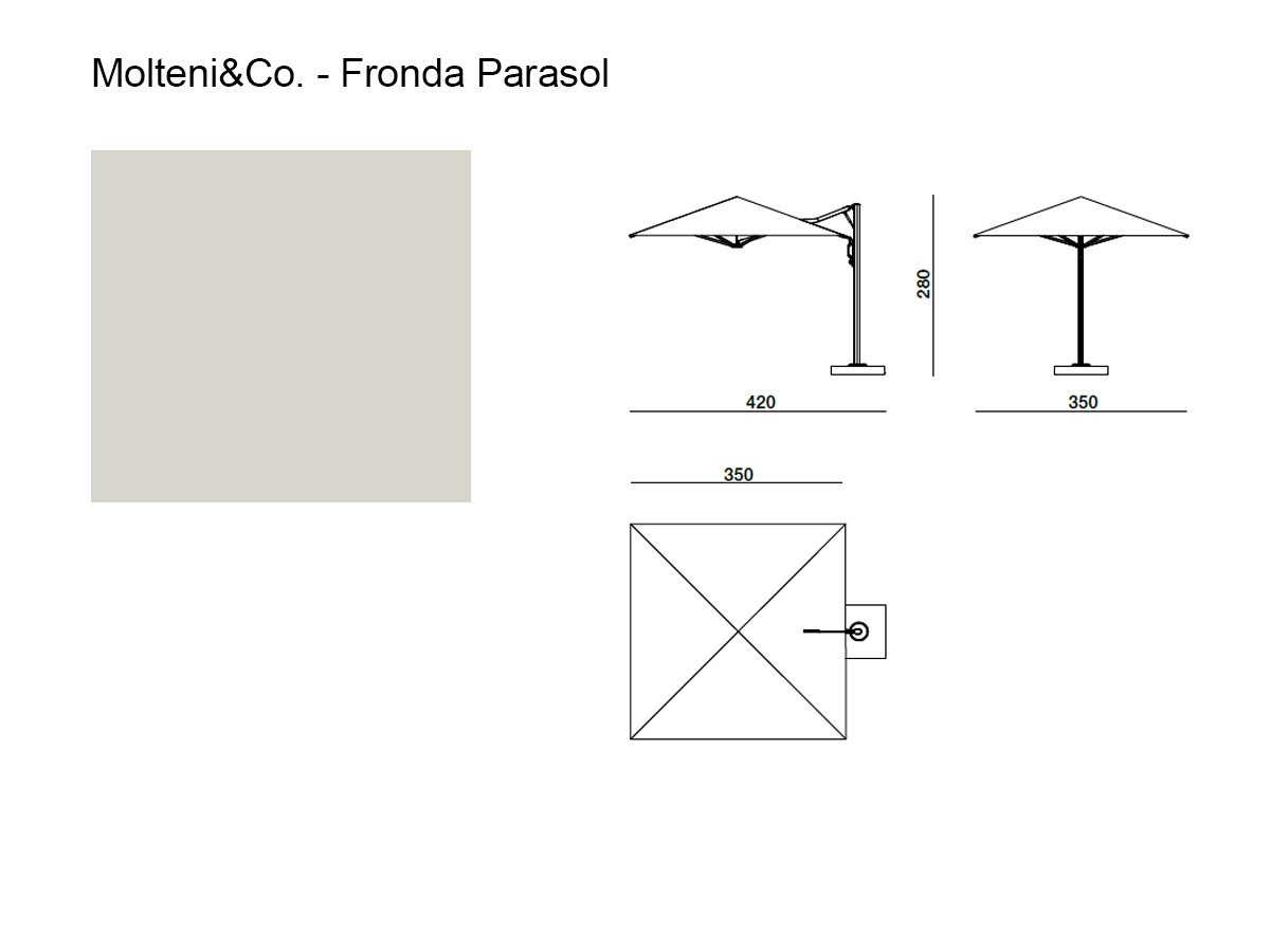 Molteni C Fronda Parasol Fom3 Nuvia White