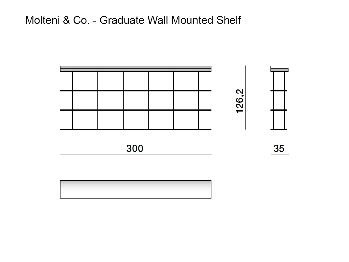 Molteni C Graduate Wall Shelf Cg 1230