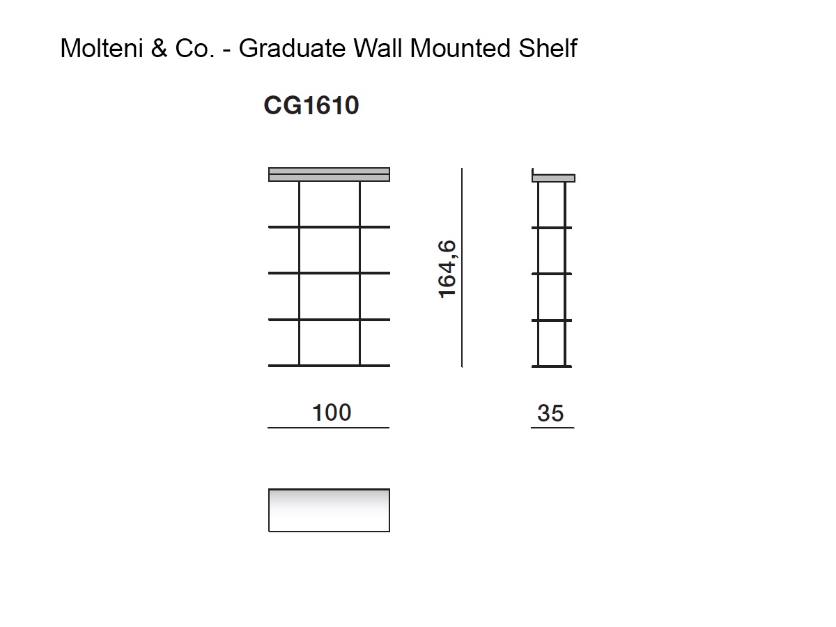 Molteni C Graduate Wall Shelf Cg 1610