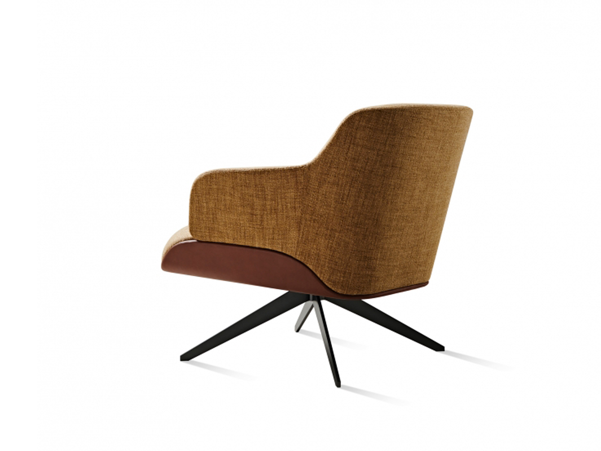 Molteni C Kensington Swivel Armchair Low Back