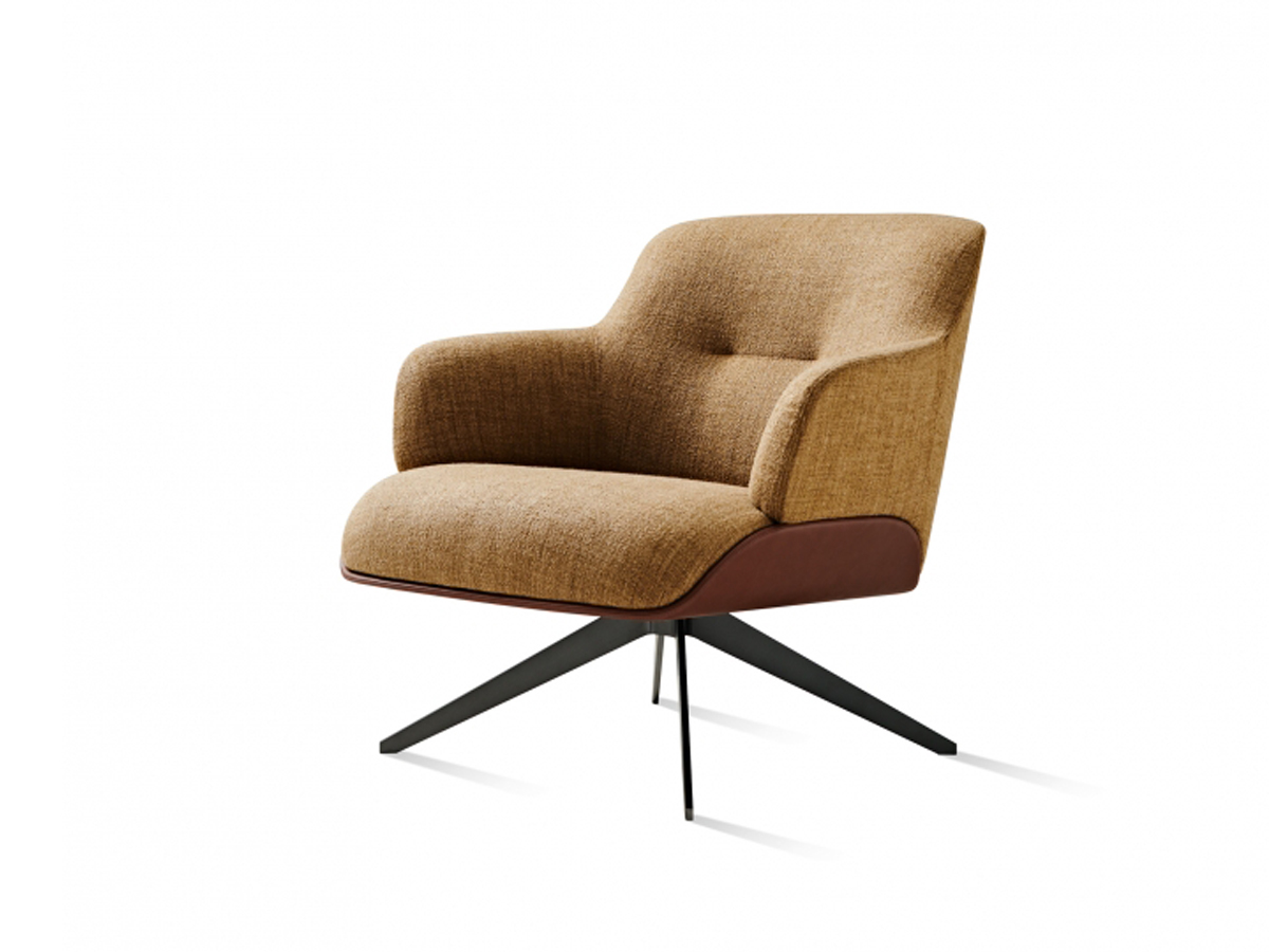 Molteni C Kensington Swivel Armchair Low Back
