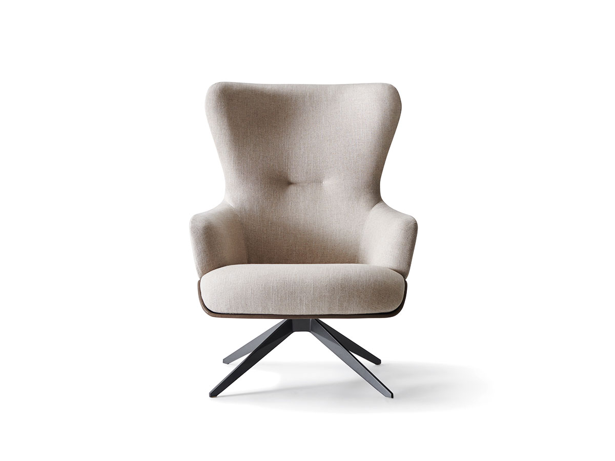 Кресло Molteni & C Kensington, поворотное · высокая спинка