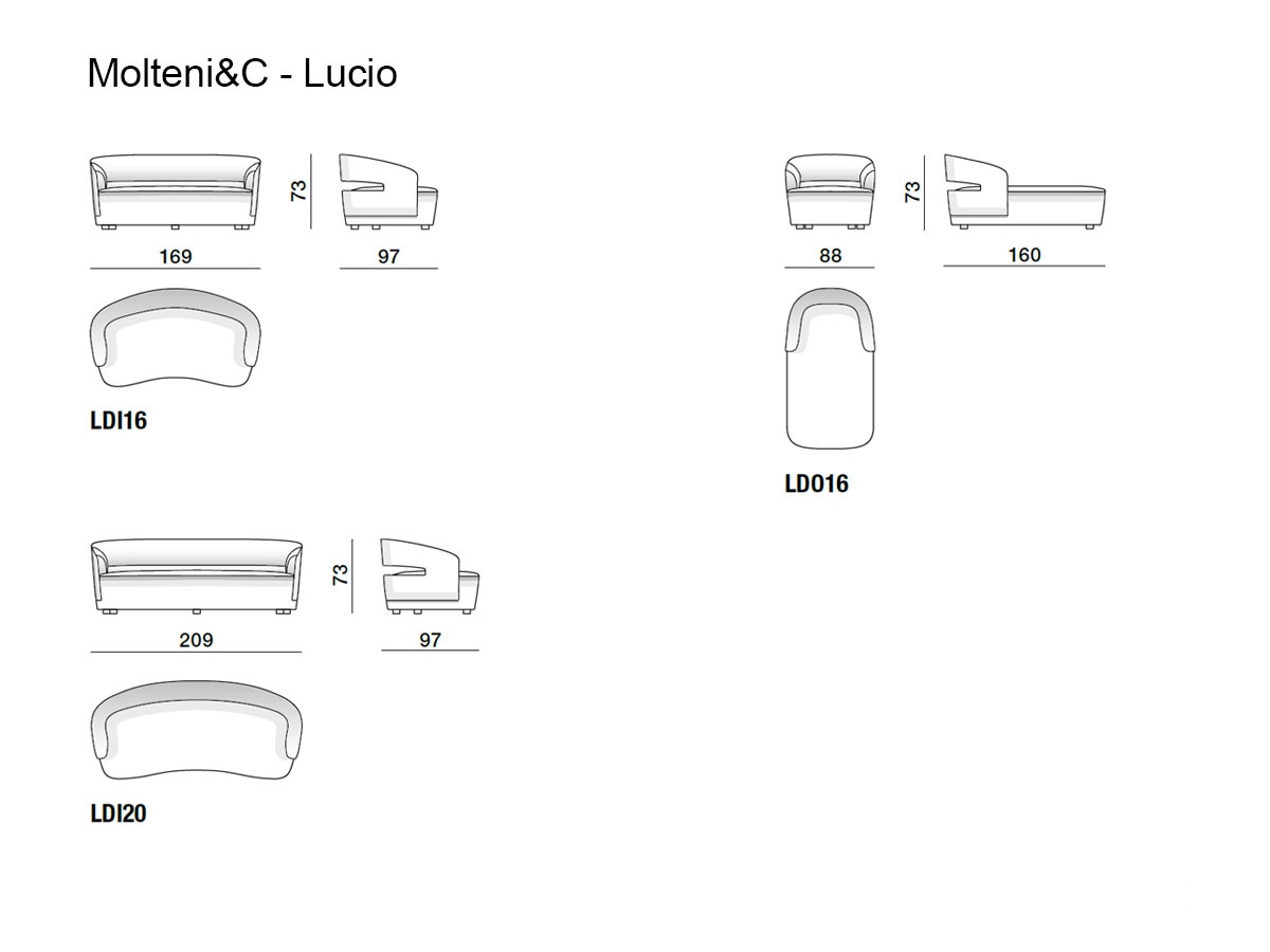 Molteni C Lucio Sofa