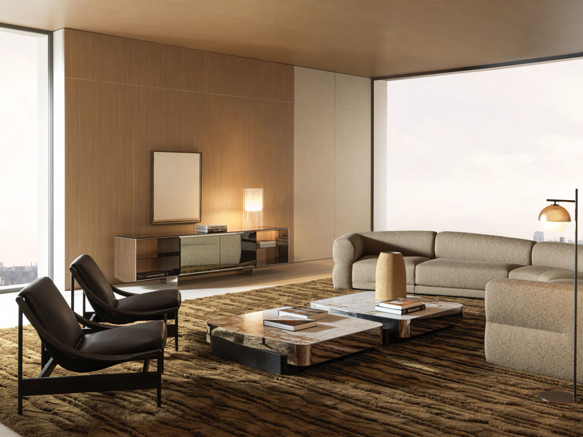 Molteni C Odile Coffee Table Stone Top