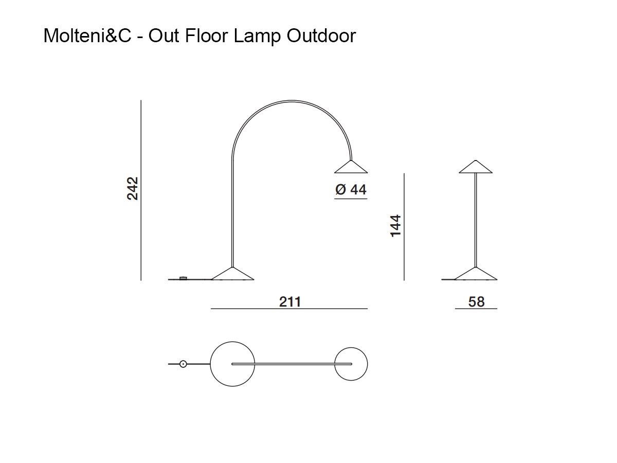 Molteni C Out Floor Lamp Outdoor