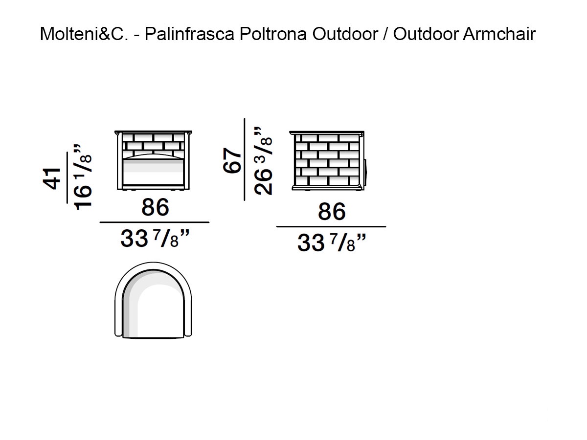 Molteni C Palinfrasca Outdoor Armchair
