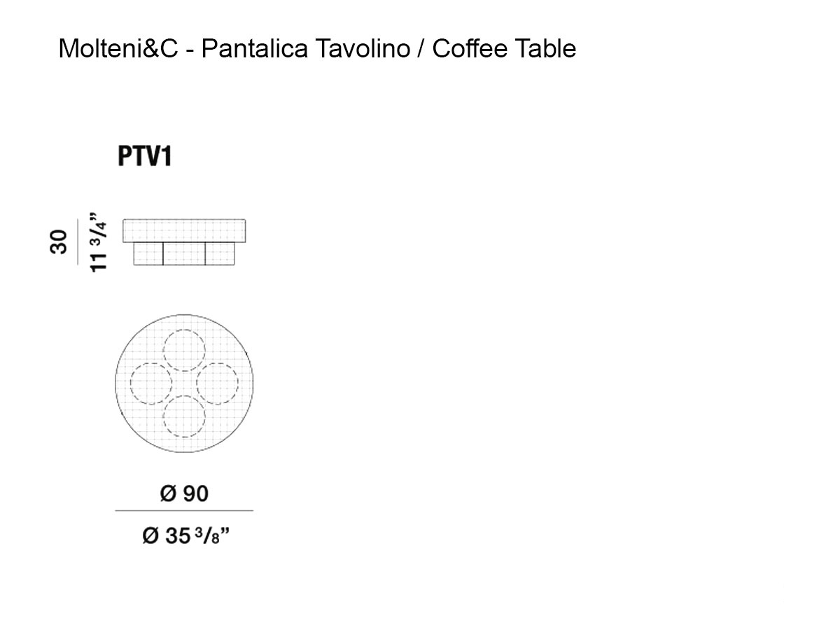 Molteni C Pantalica Outdoor Coffee Table