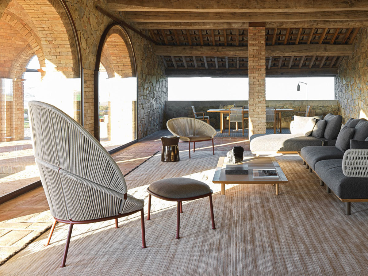 Molteni C Petalo Low Back Armchair Outdoor