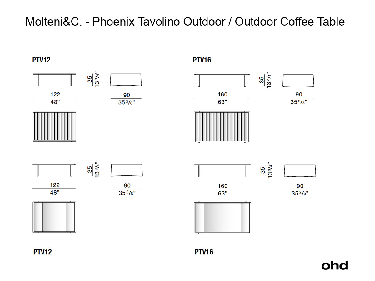 Molteni C Phoenix Outdoor Coffee Table