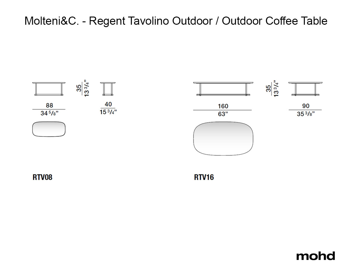 Molteni C Regent Outdoor Coffee Table