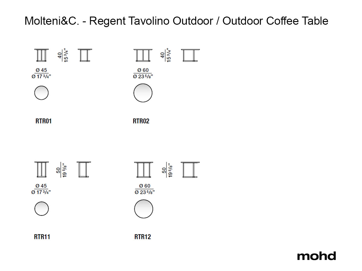 Molteni C Regent Outdoor Coffee Table