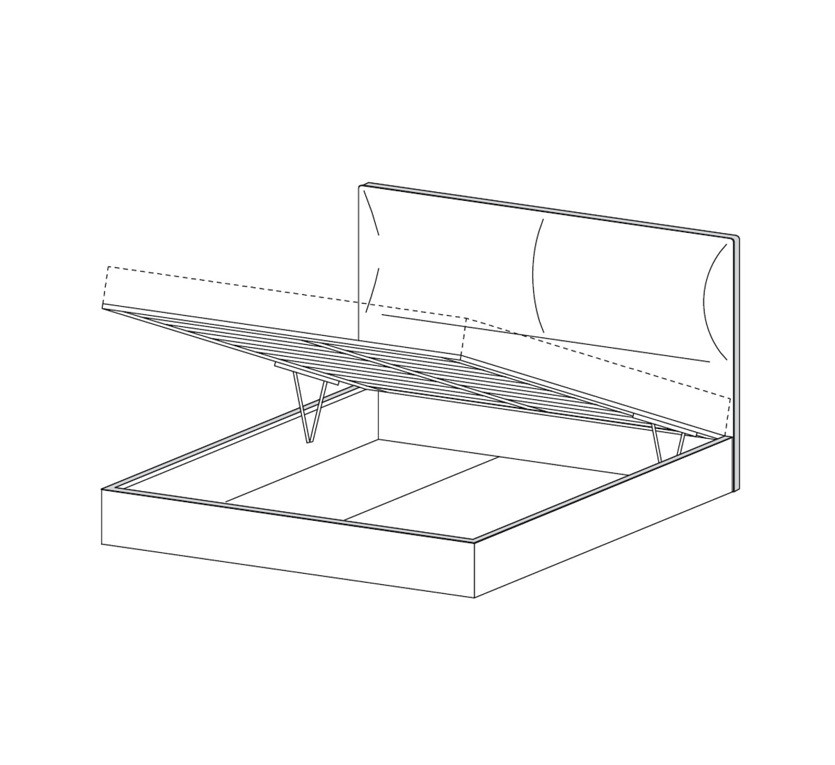 Molteni C Ribbon Storage Unit Bed Kloe 0822 Sand Extra L147 Moretto
