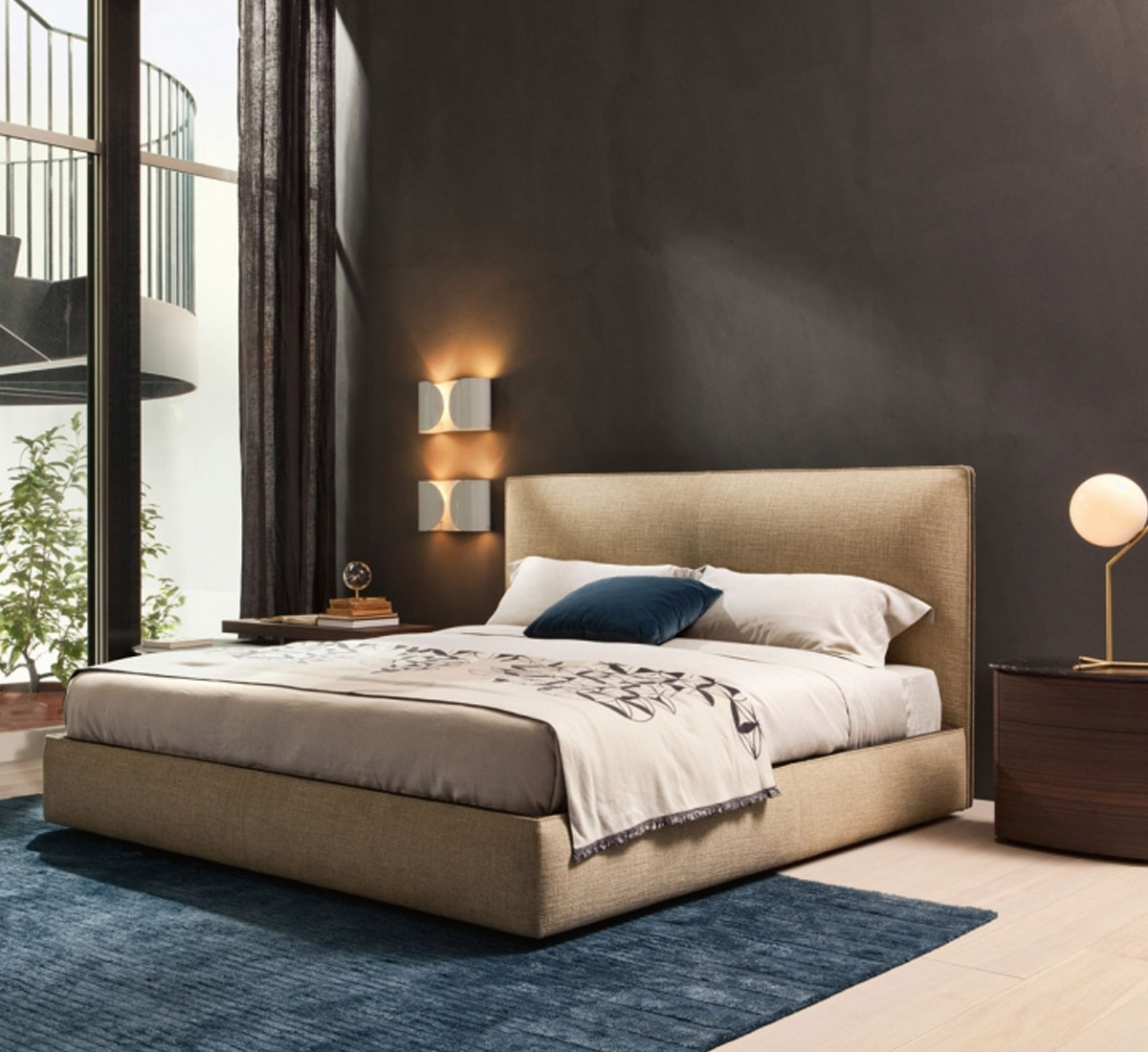 Molteni C Ribbon Storage Unit Bed Kloe 0822 Sand Extra L147 Moretto