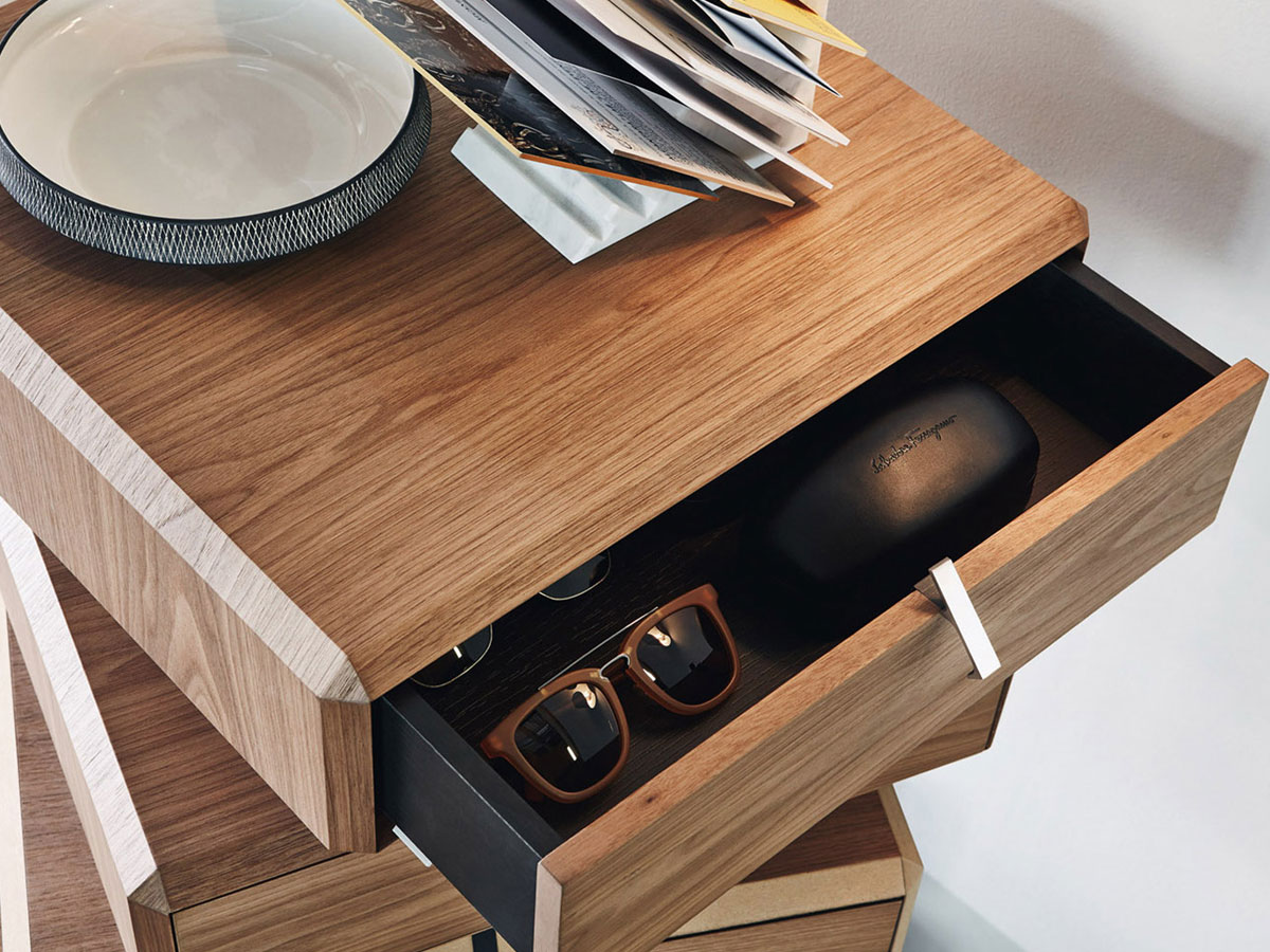 Molteni C Teorema Chest Of Drawers Open Compartments Canaletto Walnut