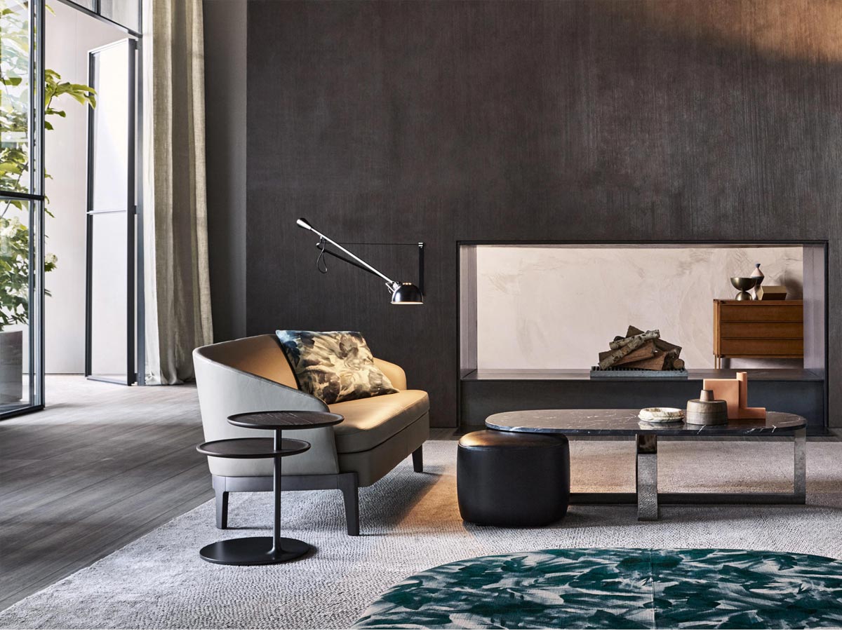 Molteni C Vicino Side Table Marble