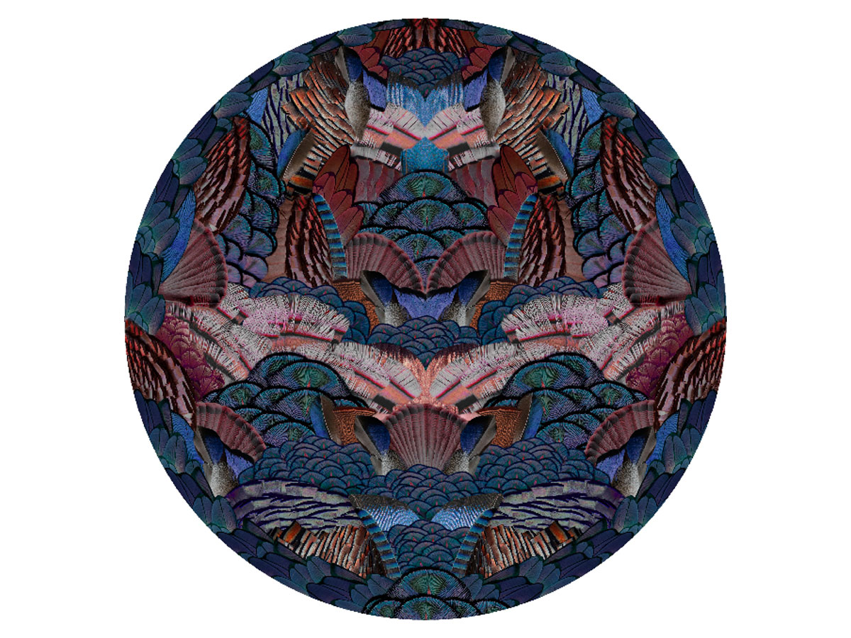 Moooi Carpets Calligraphy Bird Rug Carpet