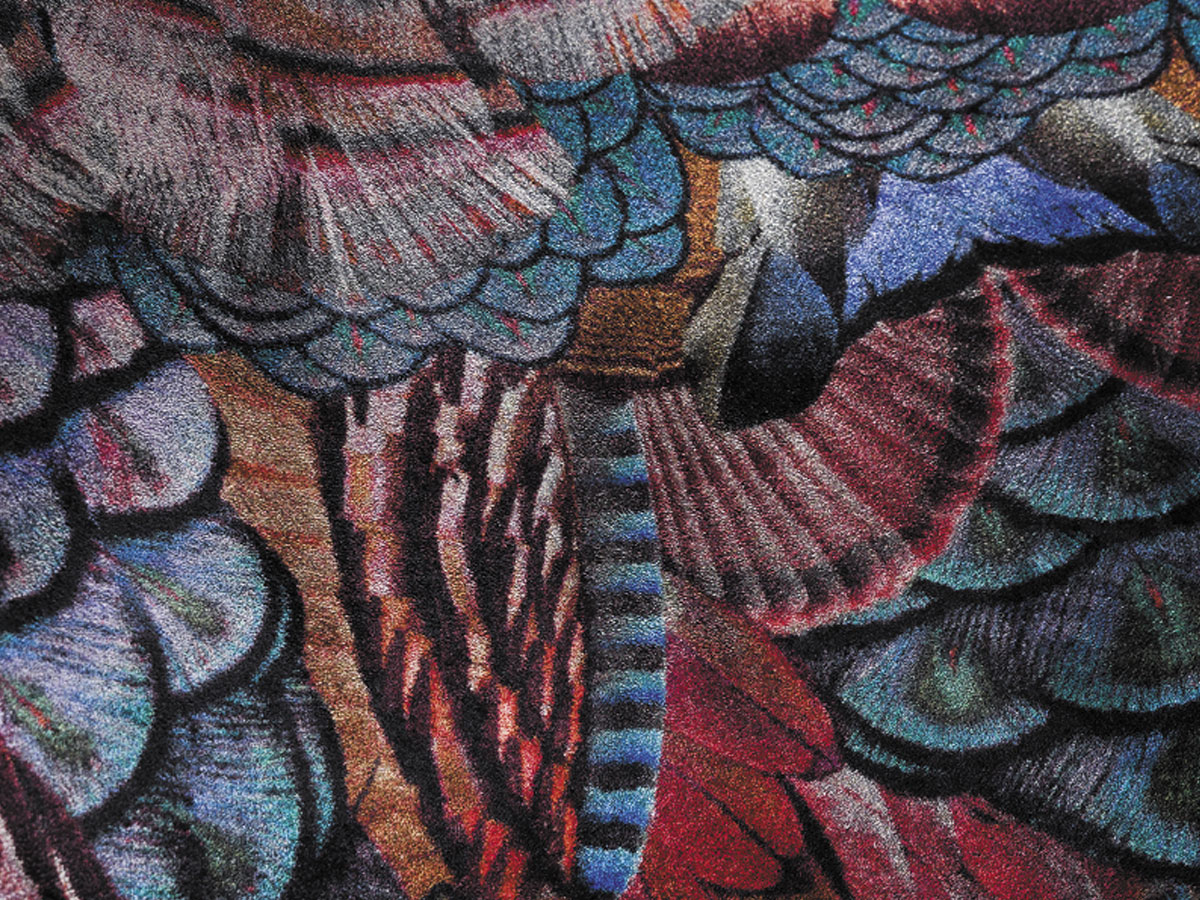 Moooi Carpets Calligraphy Bird Rug Carpet
