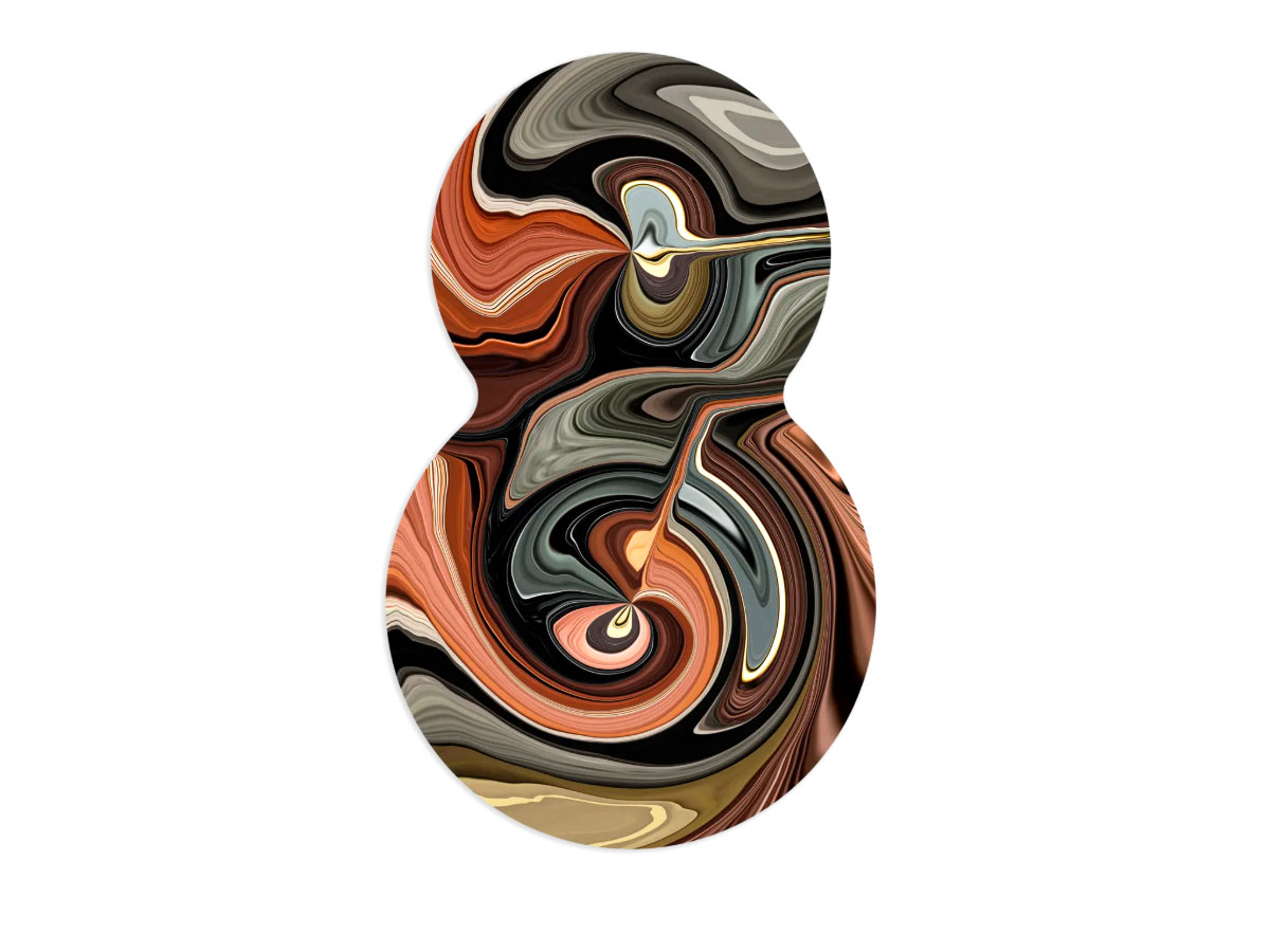 Moooi Carpets Liquid Layers Carpet Organic Shape