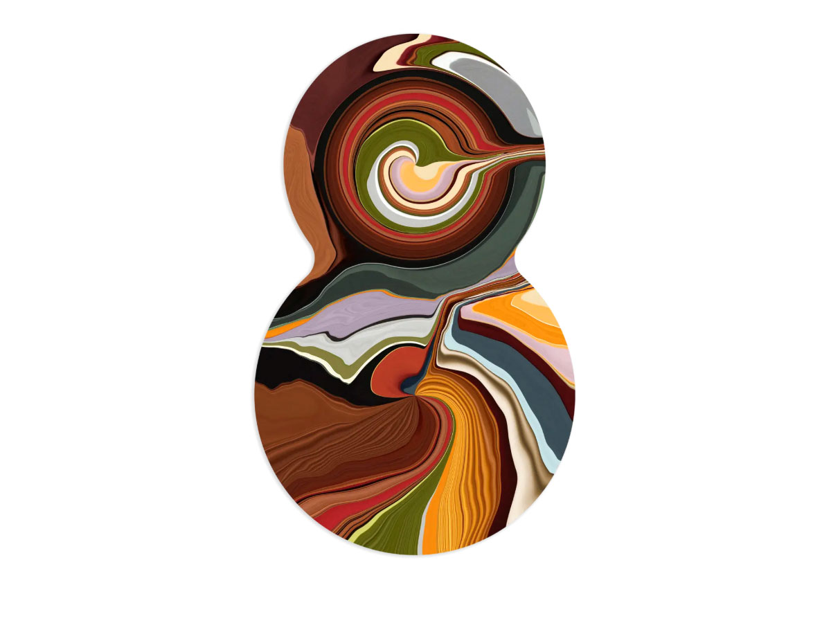 Moooi Carpets Liquid Layers Carpet Organic Shape