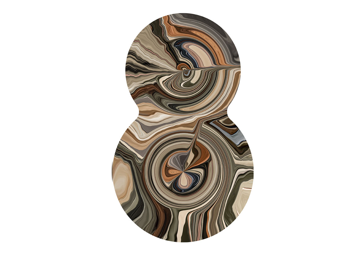 Moooi Carpets Liquid Layers Carpet Organic Shape