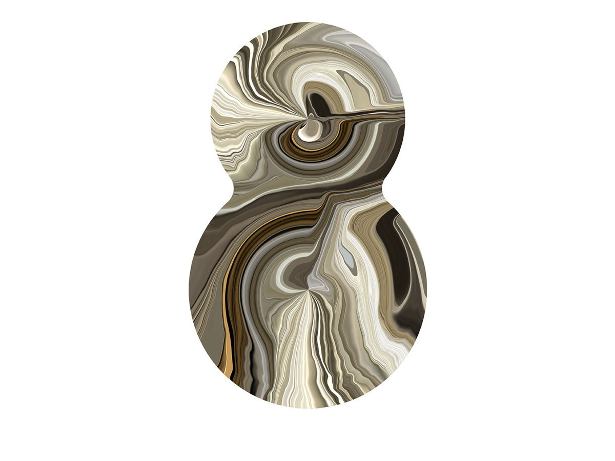 Moooi Carpets Liquid Layers Carpet Organic Shape