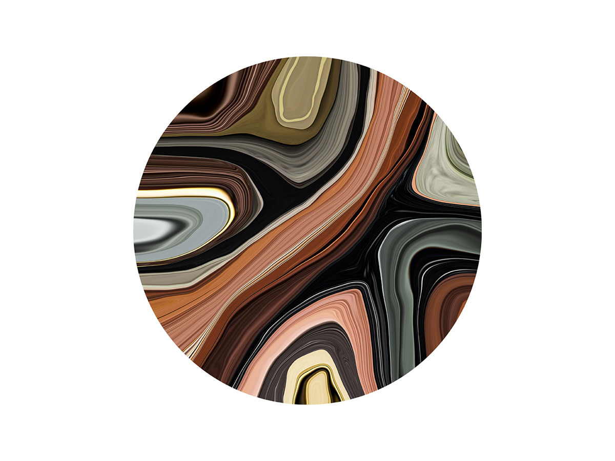 Moooi Carpets Liquid Layers Round Carpet