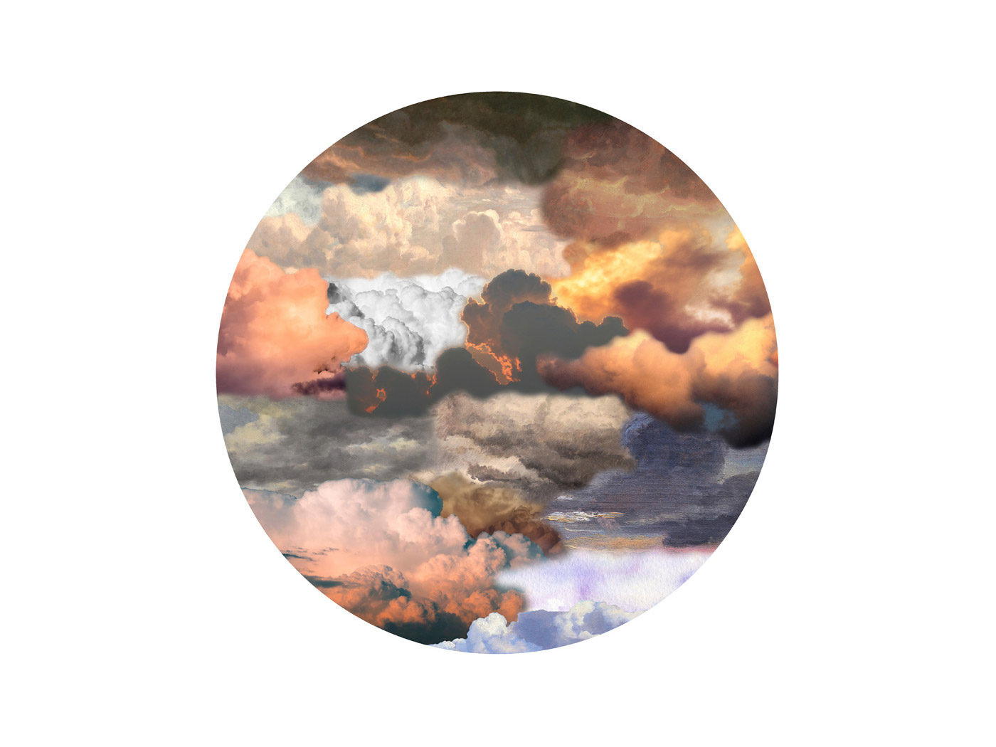 Moooi Carpets Walking On Clouds Round Carpet