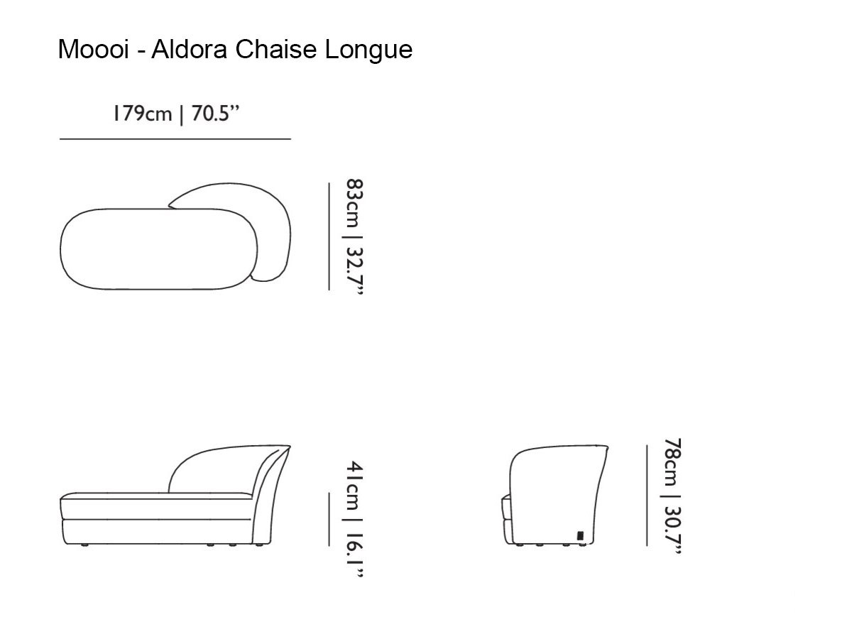 Moooi Aldora Chaise Longue