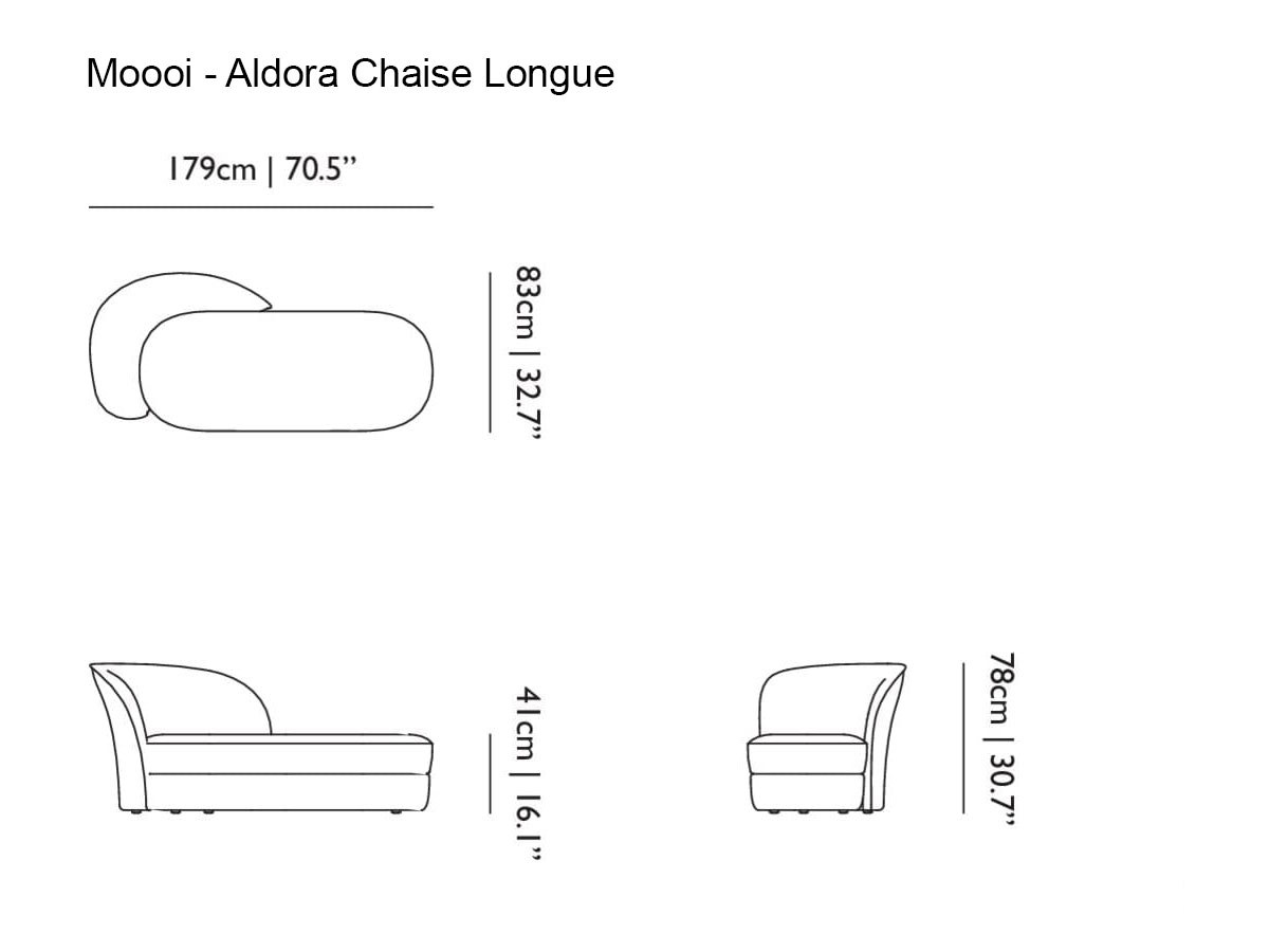 Moooi Aldora Chaise Longue